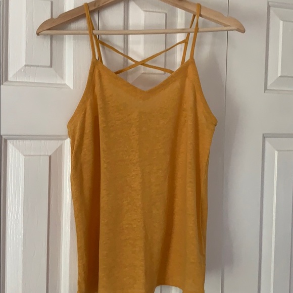 Cross Back Yellow Top - Picture 5 of 5